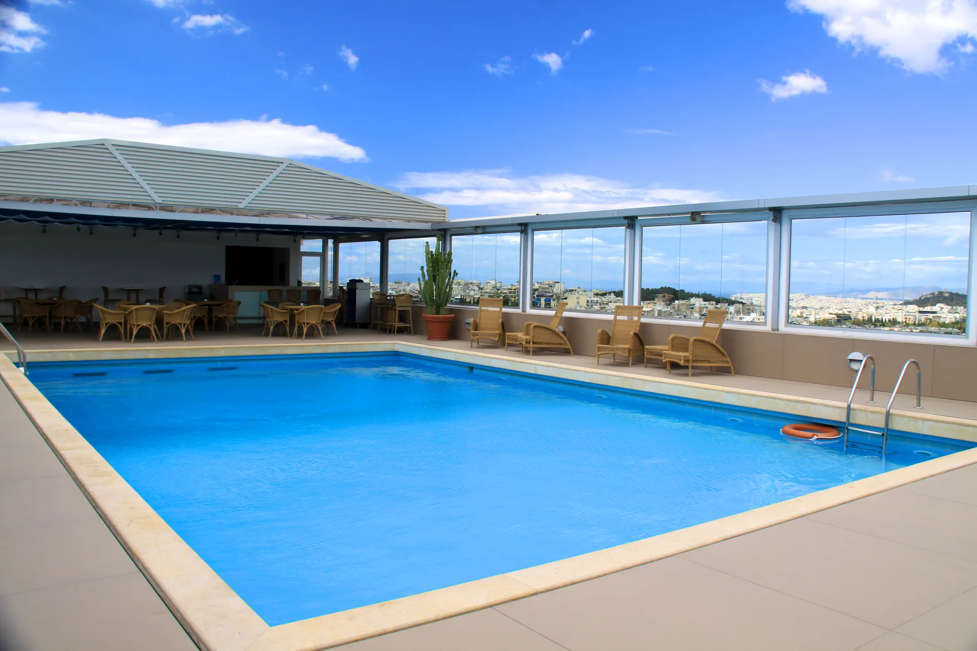 A fenced pool area ready for a safety inspection